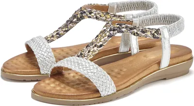 Produktbild von VIVANCE Sandale Sommerschuh silberfarben Größe 36