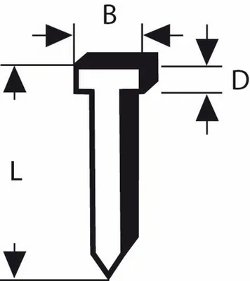 Produktbild von Bosch Tackerstift Typ 49, 14 mm, 1000er-Pack