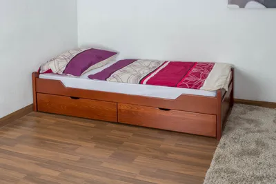 Produktbild von Schubladenbett Buche 90 x 200 cm Kirsche