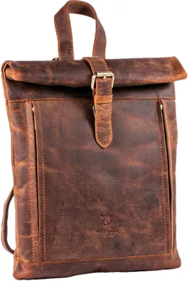 Produktbild von MATADOR Lederrucksack klein Damen Leder Rucksack 14 Zoll Braun