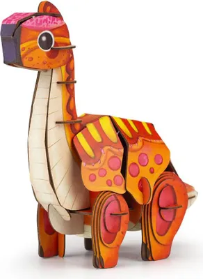Image de mierEdu Jouet puzzle 3D Brachiosaurus avec effet sonore