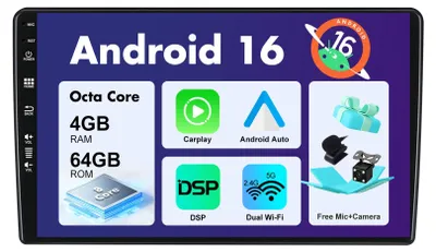 Obrázek produktu pro Android 13, autorádio pro Citroen Berlingo (2008-2019) - 4G+64G, bezdrátové CarPlay/Android Auto, 9 palců