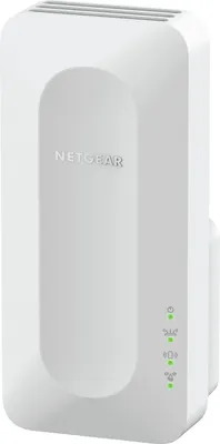 Zdjęcie produktu dla NETGEAR AX1600, Wi-Fi 6 (802.11ax), Wewnętrzny, IEEE 802.11a, IEEE 802.11ax, IEEE 802.11b, IEEE 802.11g, IEEE 802.11n, AES, WPA3, Biały, Plastik