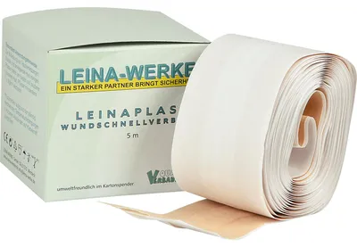 Produktbild von Leina Wundschnellverband, Wundverband, Verband lose in Faltschachtel, 6 cmx5 m, REF 70054