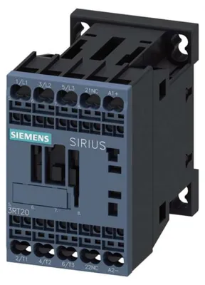 Productafbeelding van Siemens 3RT20182BB42, contactor, AC-3, 7,5 kW/400V, 1Ö, 24VDC, 3-polig, S00