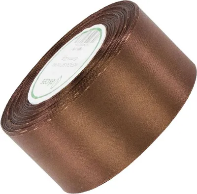 Zdjęcie produktu dla Wstążka satynowa czekoladowa 50mm - 32m