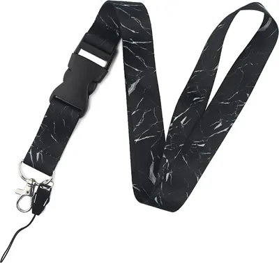 Produktbild von Schlüsselband Für Herren 1 Stück, Abnehmbarer Polyester Schlüsselanhänger Mit Metallkarabiner, Für ID-Karte Und Autoschlüssel