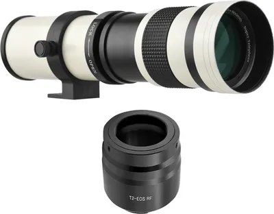Produktbild von Kamera MF Supertelezoomobjektiv F/8.3-16 420-800mm T2 Mount mit RF-Mount Adapterring 1/4 Gewinde Ersatz fuer Canon EOS R/ R3/ R5/ R5C/ R6/ RP RF-Mount Kameras