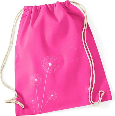 Produktbild von Turnbeutel Pusteblume Blume Hipster Beutel Tasche Jutebeutel Dandelion Gymsac