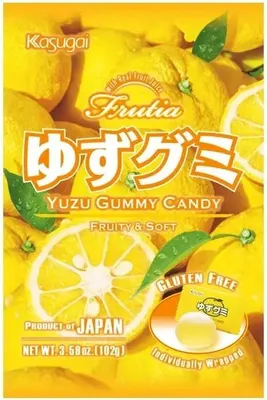 Immagine prodotto di Gommose Kasugai Fruttate e Morbide allo Yuzu Senza Glutine 102g