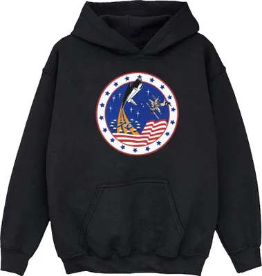 Produktbild von NASA - "Rocket 76" Kapuzenpullover für Jungen BI13605 (140-146) (Schwarz)