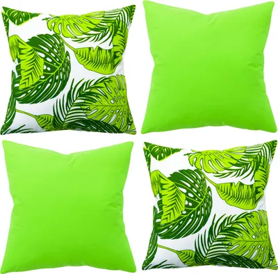 Produktbild von Amilian 4er Set, 50x50 cm 20x20 inch; Dekoratives Kissen, Dekokissen mit Füllung mit Kissenbezug; Sofakissen für Wohnzimmer Kinder Deko