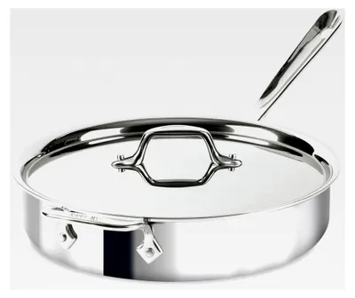 Produktbild von Sauteuse aus Edelstahl mit Deckel, 26,7 cm, 2,8 L, induktionsgeeignet