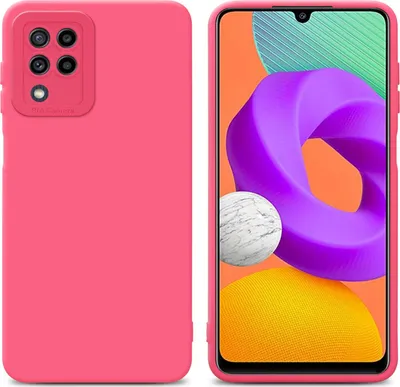 Produktbild von Cadorabo Hülle für Samsung Galaxy M22 / M32 4G Schutz Hülle in Rot TPU Silikon Etui Case Handyhülle