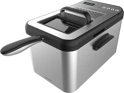 Produktbild von Cecotec Cleanfry Luxury 4000, Fritteuse, 4,2 l, 190 °C, Einzelbild, Schwarz, Edelstahl, Tasten