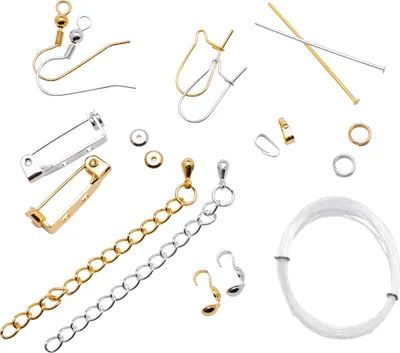 Produktbild von UIT Schmuckteile Set 100 Stück DIY Zubehör für Schmuckherstellung 0,5 bis 2 cm