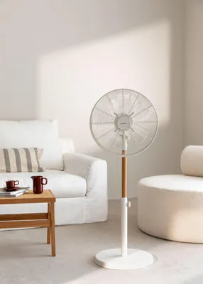 Produktbild von AIR STAND WOOD - Retro Standventilator mit Oszillation 50W