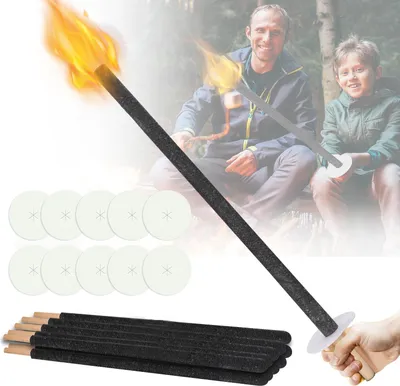 Zdjęcie produktu dla ISOISL, 50 sztuk, świece woskowe, 72 cm, latarnie ogrodowe z osłoną antykapiącą, drewniany uchwyt, latarnie do użytku na zewnątrz, idealne na imprezy, camping, nocne wędrówki