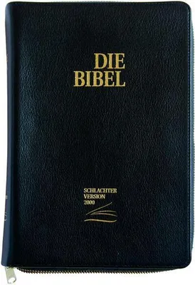 Image de Schlachter 2000 Bibel - Taschenausgabe (Softcover, schwarz, Goldschnitt, Reißverschluss)