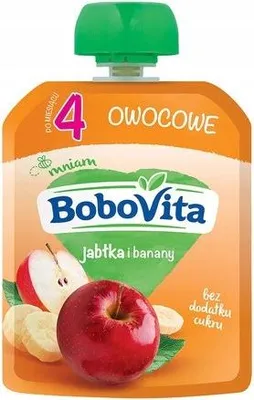 Obrázok produktu pre BoboVita Jablkové a banánové pyré pre deti 80 g