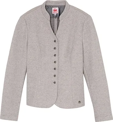 Produktbild von Distanz Damen Strickjacke Janker Trachten jacke, Farbe:Mittelgrau, Größe:38/M