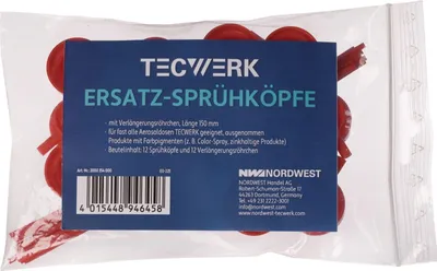 Zdjęcie produktu dla Zestaw zapasowych dysz, po 12 dysz i rurek (150 mm), z tworzywa sztucznego