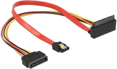 Produktbild von SATA 6 Gb/s Kabel 7+15 auf 22 Pin gewinkelt 30cm