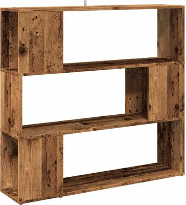 Image de vidaXL Bibliothèque/séparation de pièce imitation bois ancien 100x24x94 cm
