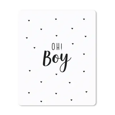 Produktbild von MuchoWow® Mauspad Mousepad Zitate - Kind - Jungen - Oh! Junge - Sprichwörter 30x40 cm - Mousepads - Maus Mat - Pad - Mausunterlage - Mausmatten