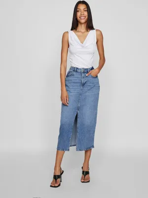 Produktbild von Vila Jaf Jeansrock Blau 38 Frau Blau 38