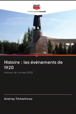 Produktbild von Histoire : les événements de 1920