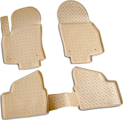 Immagine prodotto di tappetini in gomma 3D per OPEL Astra H | BJ 2004-2014 | beige con bordo perfetto