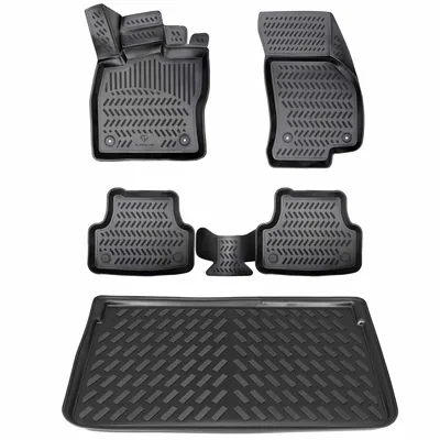 Produktbild von Gummimatten & Kofferraumwanne SET für SKODA SUPERB 4 (2024-2026) (unterer Ladeboden)