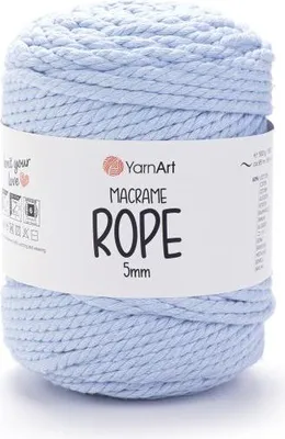 Produktbild von Yarn Art Macrame Rope 5 mm 85 m 760 Baby Blue Schnur