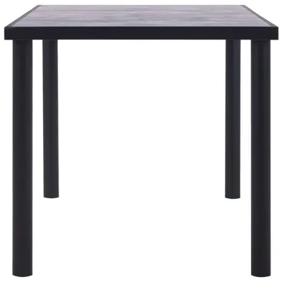 Obrázek produktu pro vidaXL Jídelní stůl černý a betonově šedý 160 x 80 x 75 cm MDF