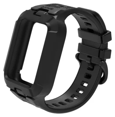 Immagine prodotto di INF Cinturino sport compatibile con Xiaomi Mi Band 8Pro/9Pro/10Pro - Cinturino sostitutivo in TPU morbido per attività Nero