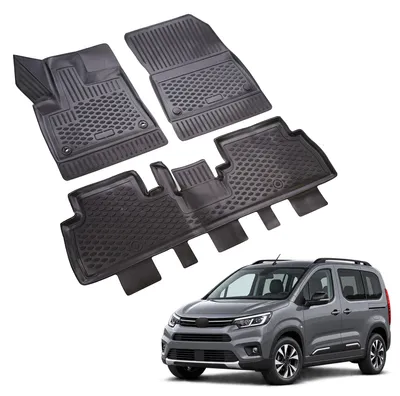 Obrázok produktu pre J&J Automotive Gumové rohože so zvýšeným okrajom pre Toyota Proace City 2021-vyššie 3ks