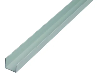 Image de Alberts 475192 Profilé en U, aluminium, anodisé couleur argent, 1000 x 22 x 20 x 15 mm