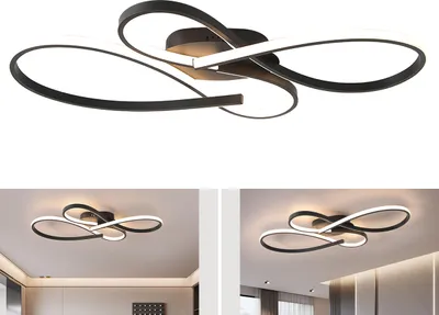Produktbild von LED Deckenleuchte 36W, dimmbare Deckenlampe mit Fernbedienung, moderne Deckenleuchte für Schlafzimmer, Kinderzimmer, Esszimmer (60cm)