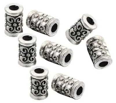 Metall-Abstandhalter 7x5 mm, 45 Stück, silber, für Schmuck