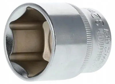 Produktbild von Schmith Steckschlüssel-Einsatz Sechskant AS-DRIVE 1/2 Zoll 32 mm aus CrV Stahl Profi Werkstatt Werkzeug
