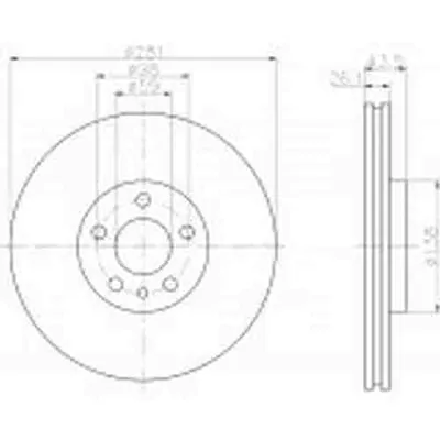 Produktbild von 2 Textar Bremsscheiben 281mm vorne für Citroen Fiat Lancia Peugeot
