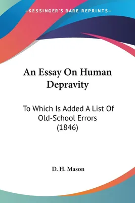 Produktbild von An Essay On Human Depravity