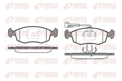 Produktbild von REMSA Bremsbeläge Satz Vorne Bremsklötze für FIAT Doblo Cargo (223) 0172.12