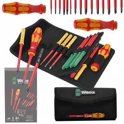 Produktbild von Wera Kraftform VDE Schraubendreher-Set mit Wechselklingen, 17-teilig