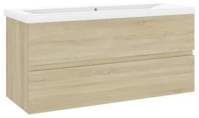 Produktbild von vidaXL Waschbeckenunterschrank Einbaubecken Sonoma-Eiche Holzwerkstoff