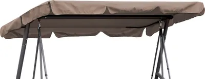 Produktbild von Ersatzdach Gartenschaukel Universal 145x200 cm Hollywoodschaukel 3 Sitzer Taupe UV 50 Ersatz Bezug Sonnendach Schaukel Dach