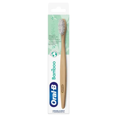 Produktbild von Oral-B Bambuszahnbürste – Weiß