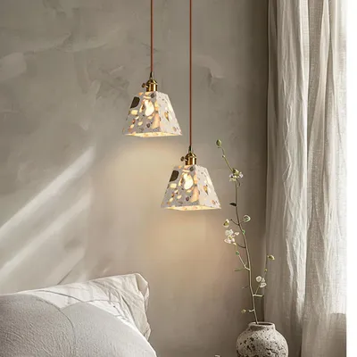 Produktbild von Hängeleuchte Lampschirm Pendelleuchte Flurlampe Ganglampe Korridorlampe Vintage-Hängeleuchte Ohne Leuchtmittel E /WLBXEE/