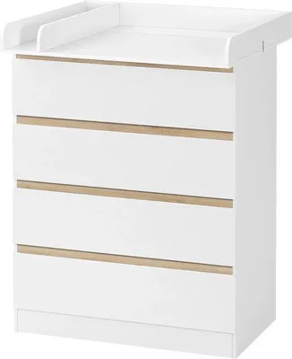 Productafbeelding van Famanu Kommode Baby - Praktische commode - Wit - 80 x 75 x 109,2 cm